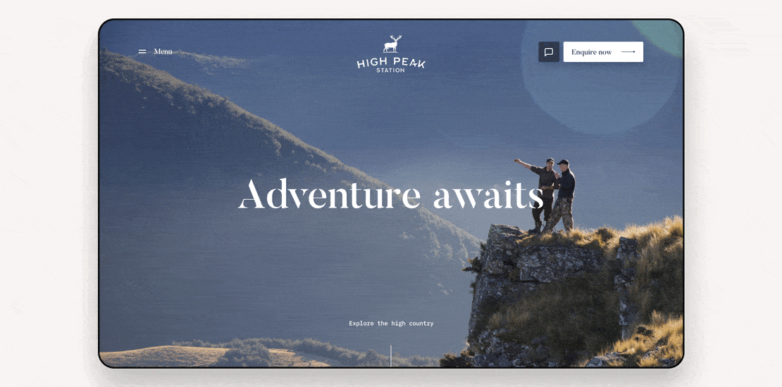Visual identity and website for NZ luxury tourism operator